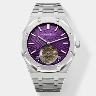 Audemars Piguet Super Clone Royal Oak Flying Tourbillon 41mm Purple Dial Watch - view 1