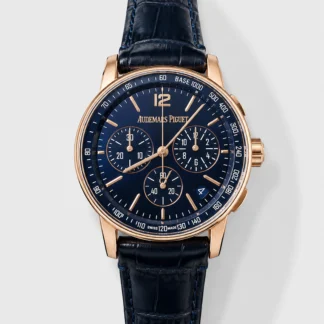 AP CODE 11.59 26393 Rose Gold Chrono Blue Dial Super Clone Watch - view 1
