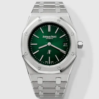 Audemars Piguet Super Clone Royal Oak Extra Thin Watch in Green Dial - view 1