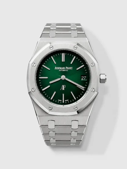 Audemars Piguet Super Clone Royal Oak Extra Thin Watch in Green Dial - view 1