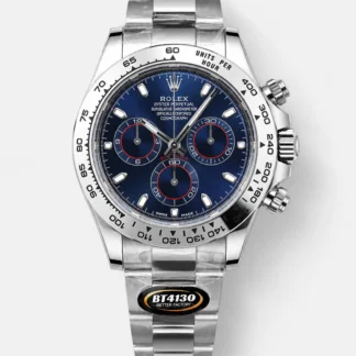 Rolex Daytona Super Clone M116509 Original Cal.4130 Movement - 904L Steel Watch in Blue Dial - view 1