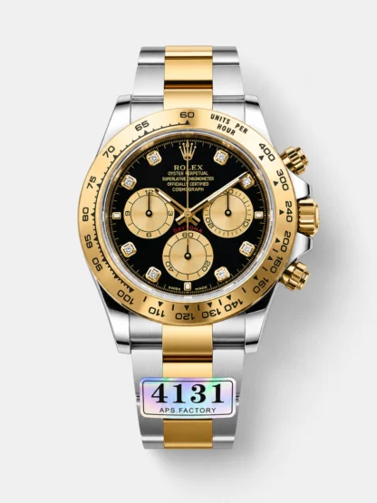 Rolex Daytona Two Tone Yellow Gold Original Cal.4131 Movement - 1:1 Mirror 904L Steel Watch - Super Clone Watch - view 1