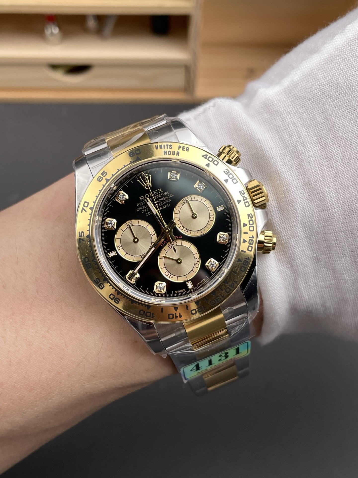 Rolex Daytona Two Tone Yellow Gold Original Cal.4131 Movement - 1:1 Mirror 904L Steel Watch - Super Clone Watch - view 10