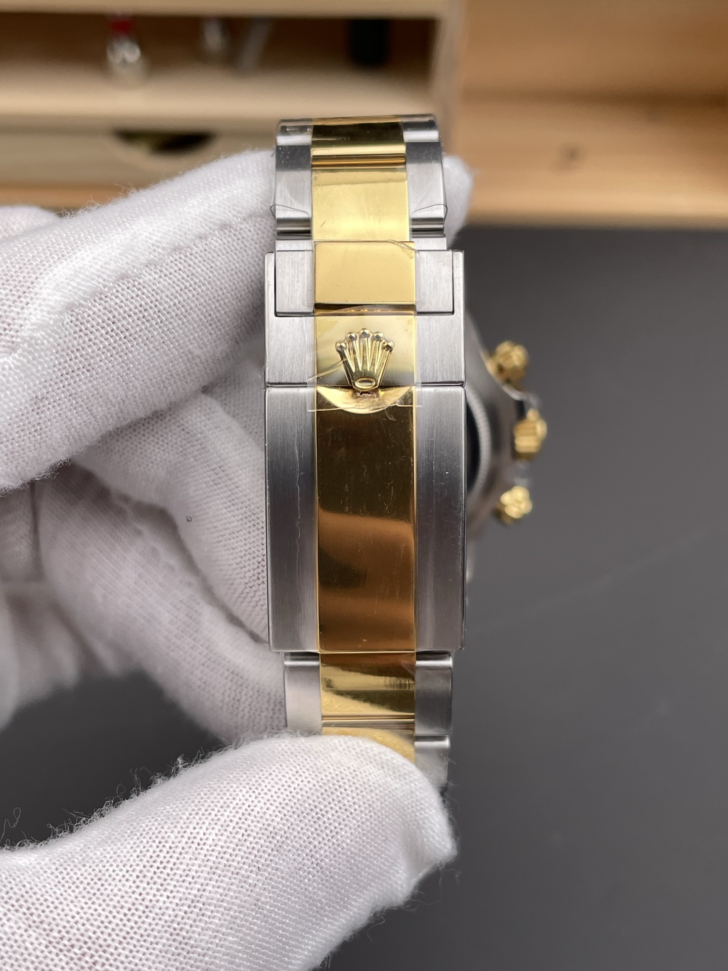 Rolex Daytona Two Tone Yellow Gold Original Cal.4131 Movement - 1:1 Mirror 904L Steel Watch - Super Clone Watch - view 9