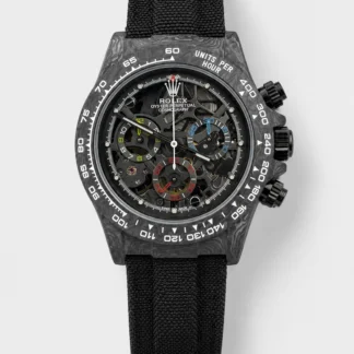 Rolex Daytona DiW Skeleton Carbon Edition Watch - Forged Carbon Casing 1:1 Mirror Super Clone - view 1