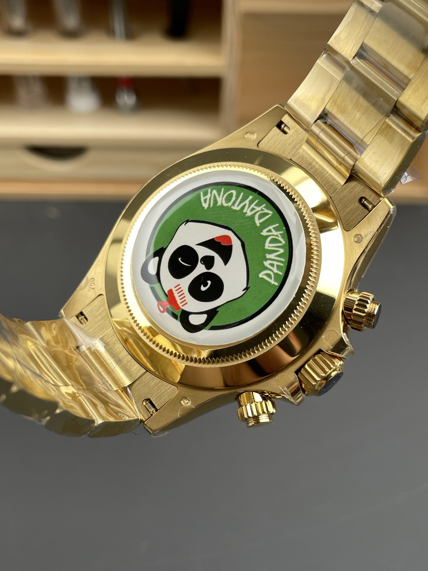 Rolex Daytona John Mayer Super Clone 116508 Yellow Gold Green Dial Cal.4130 Movement Swiss - view 4