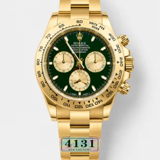 Rolex Daytona Super Clone M116505 Rose Gold Green Dial Original Cal.4131 Movement - 904L Steel Watch - view 1