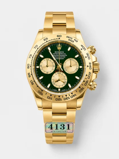 Rolex Daytona Super Clone M116505 Rose Gold Green Dial Original Cal.4131 Movement - 904L Steel Watch - view 1