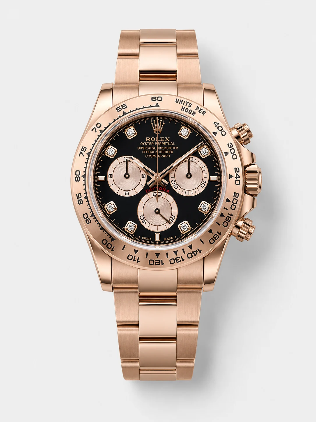 Rolex Daytona REF.126505 Cal 4131 1:1 Swiss Super Clone Watch - 904L Steel Rose Gold - view 1