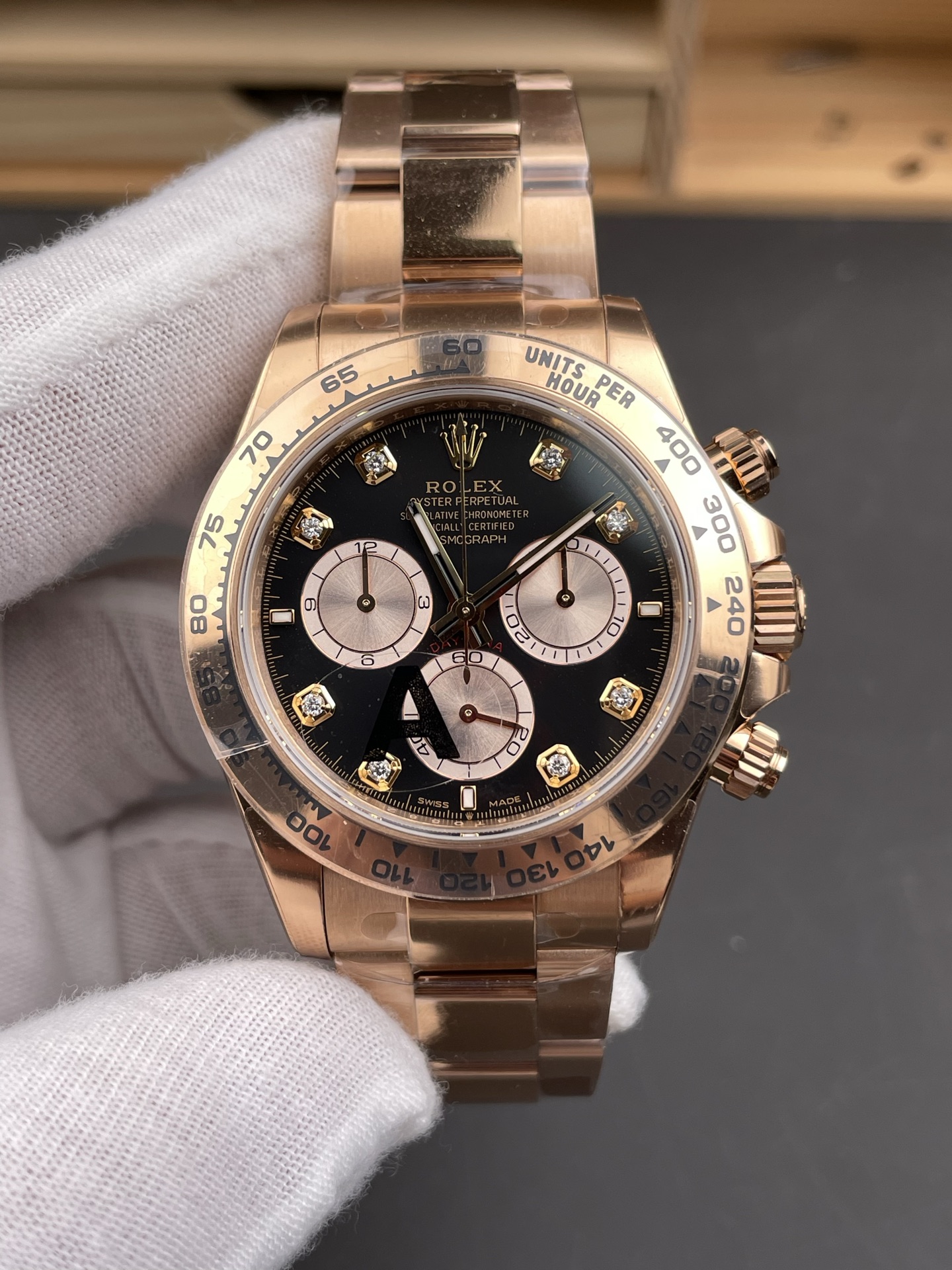 Rolex Daytona REF.126505 Cal 4131 1:1 Swiss Super Clone Watch - 904L Steel Rose Gold - view 2