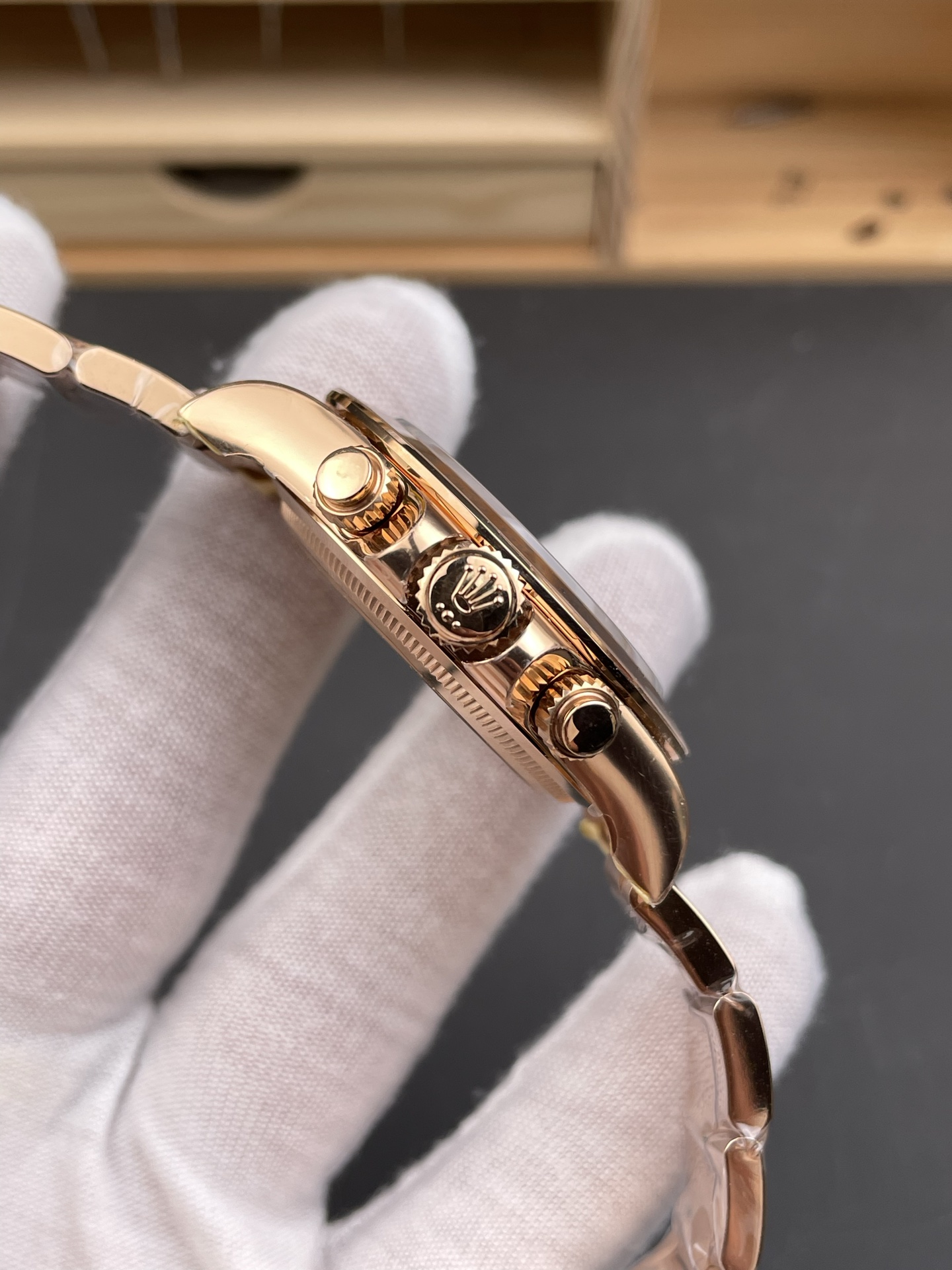 Rolex Daytona REF.126505 Cal 4131 1:1 Swiss Super Clone Watch - 904L Steel Rose Gold - view 6