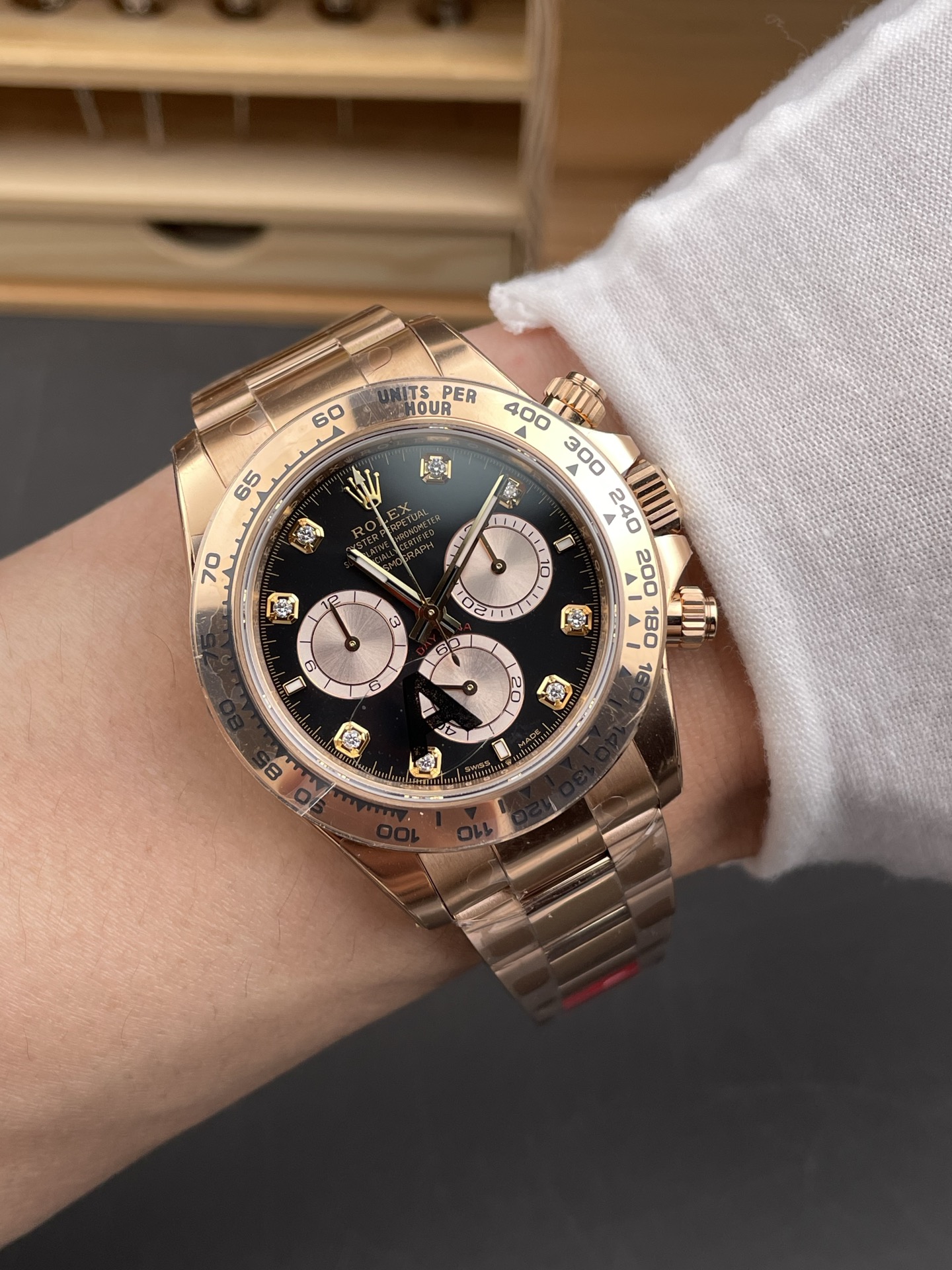 Rolex Daytona REF.126505 Cal 4131 1:1 Swiss Super Clone Watch - 904L Steel Rose Gold - view 9