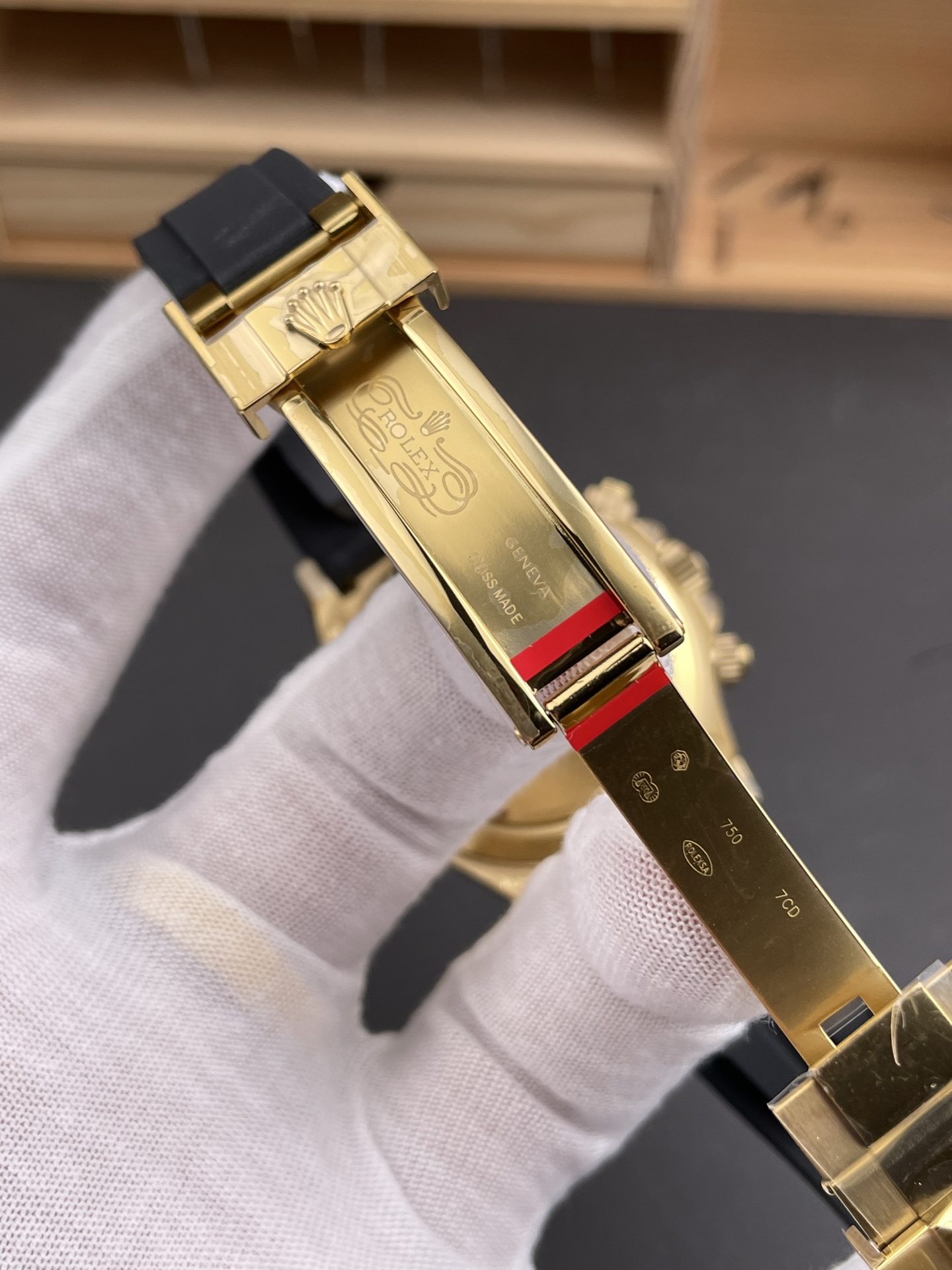 Rolex Daytona Super Clone 126518LN Yellow Gold Turquoise Dial Original Cal.4131 Movement - view 8