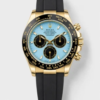 Rolex Daytona Super Clone 126518LN Yellow Gold Turquoise Dial Original Cal.4131 Movement - view 1