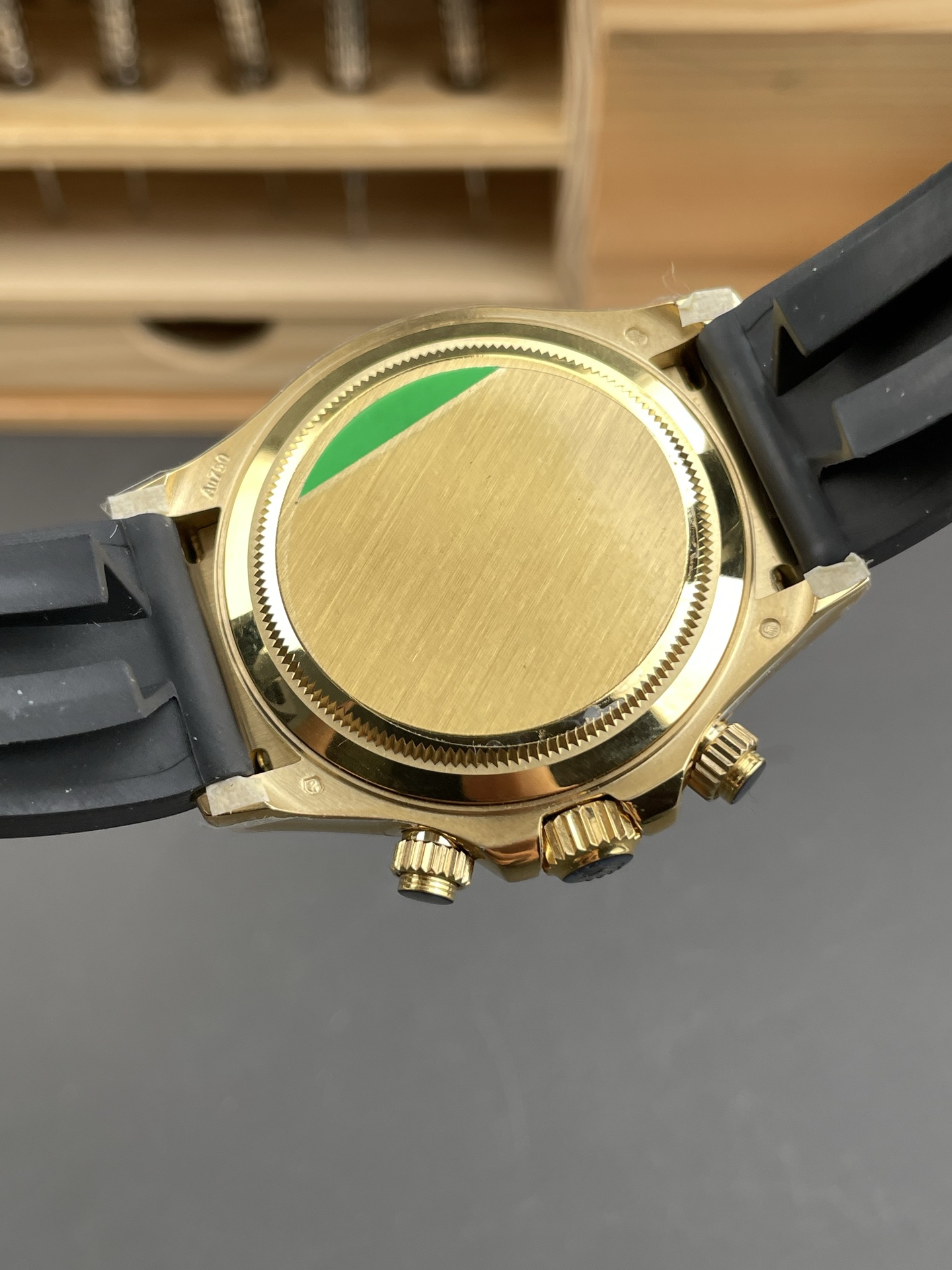 Rolex Daytona Super Clone 126518LN Yellow Gold Turquoise Dial Original Cal.4131 Movement - view 4