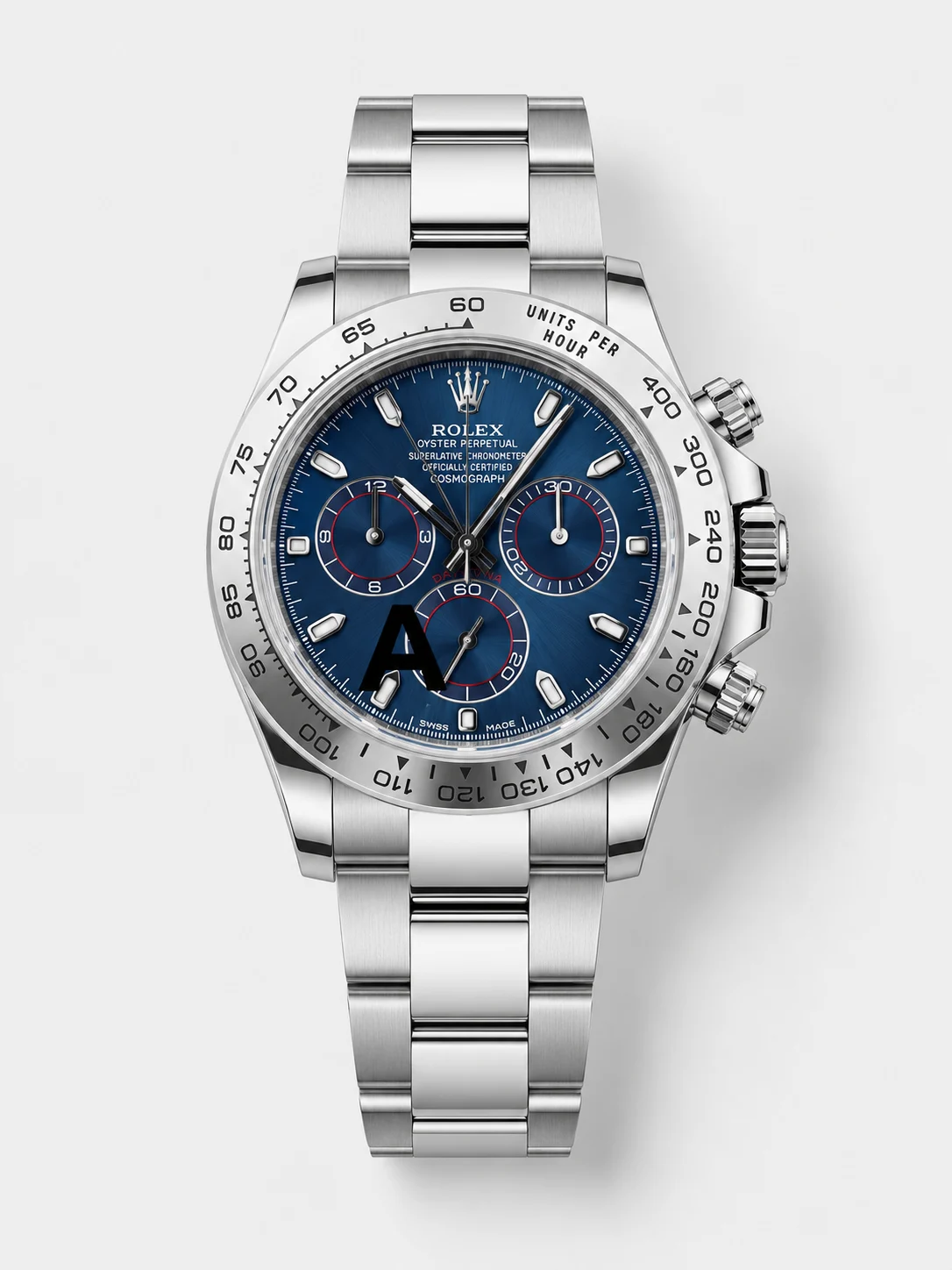 Rolex Cosmograph Daytona M116509 Original Cal.4130 Movement - 904L Steel Watch in Blue Dial - Super Clone Watch - view 1