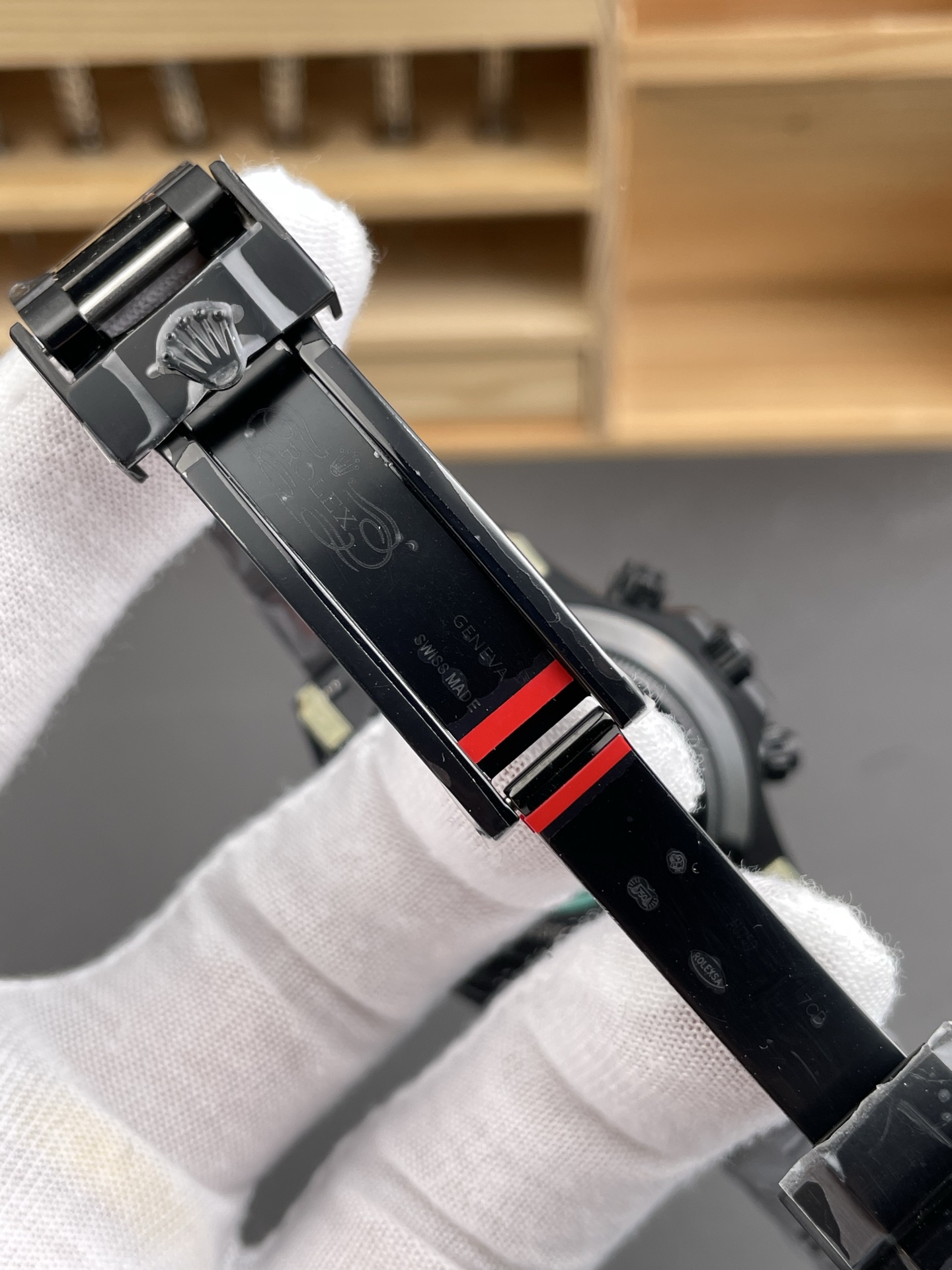 Rolex Daytona Blaken 1:1 Swiss Mirror Super Clone Grey Dial Cal.4130 Movement (WITH BOX) - view 8