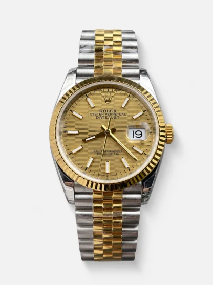 Rolex Datejust M126333 41MM ETA3235 72 Hours Power Fluted Dial Jubilee 1:1 Mirror Super Clone Yellow Gold 904L Steel - view 1