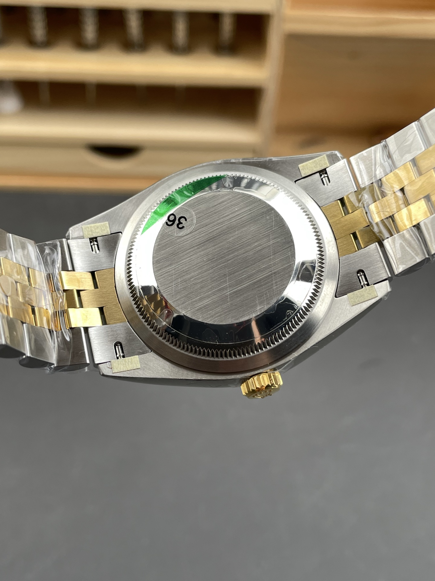 Rolex Datejust Cal.3235 Movement 1:1 Mirror Super Clone 904L Steel 36MM - Gold Fluted Motif Dial - view 5