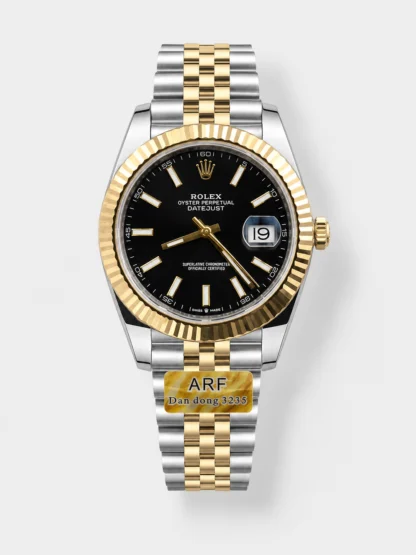 Rolex Datejust M126333 41MM ETA3235 72 Hours Power Black Dial Oyster 1:1 Mirror Super Clone Yellow Gold 904L Steel - view 1