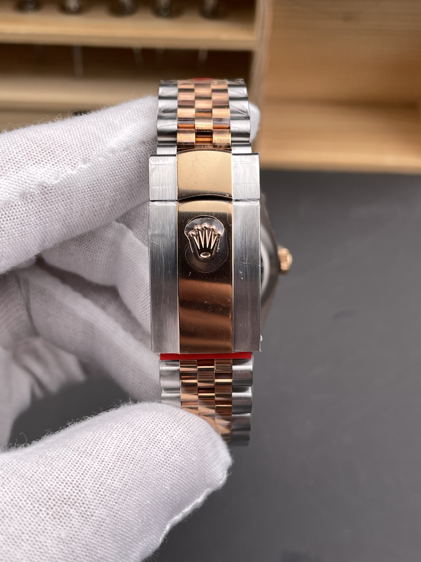 Rolex Super Clone Datejust ETA 3235 Movement 41MM Two Tone Rose Gold Plating Fluted Dial Watch - view 10