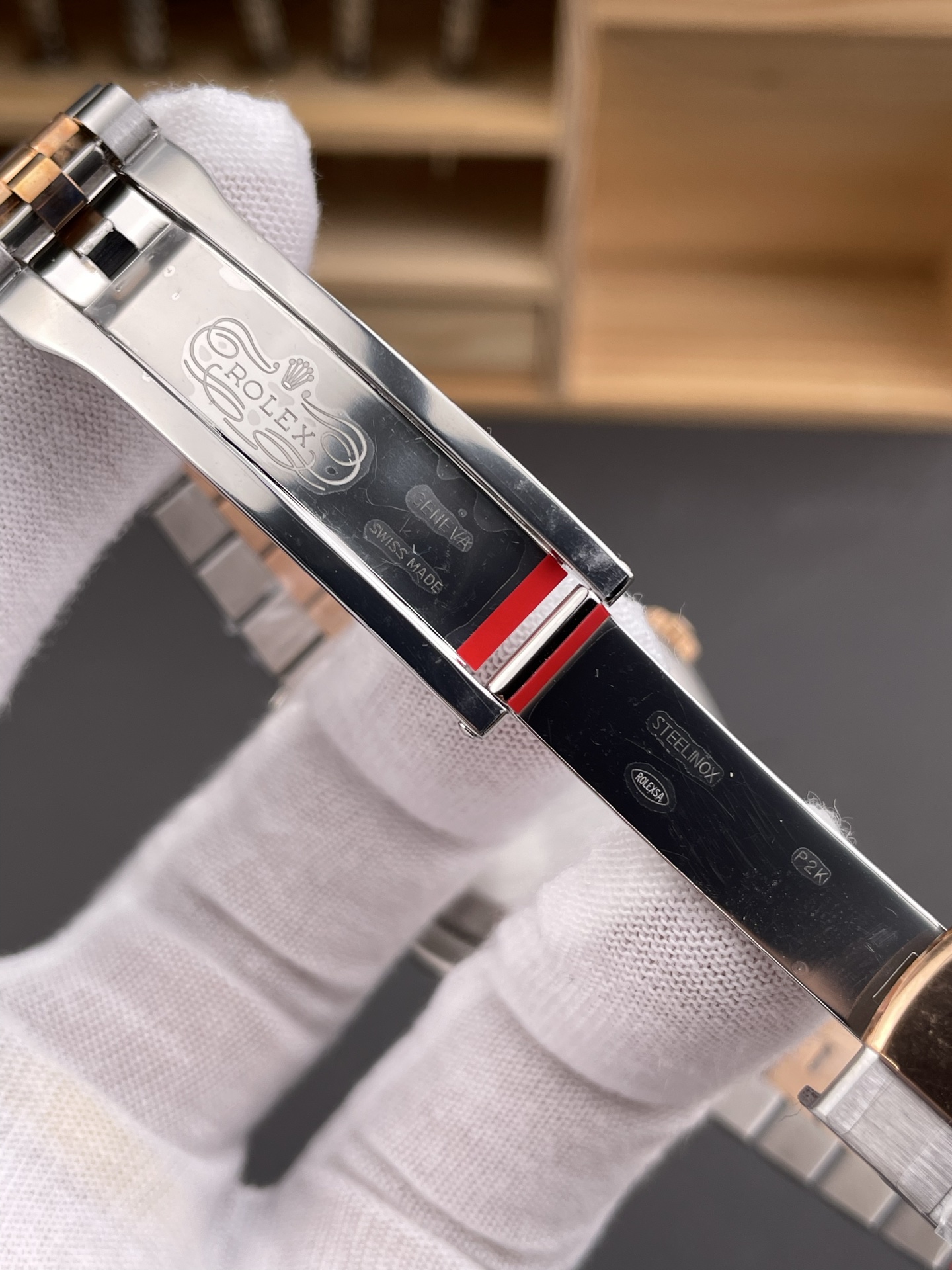 Rolex Super Clone Datejust ETA 3235 Movement 41MM Two Tone Rose Gold Plating Fluted Dial Watch - view 9