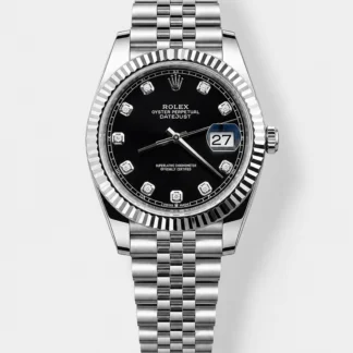 Rolex Datejust 126234 Black Set Marker Dial Super Clone watch, gallery photo