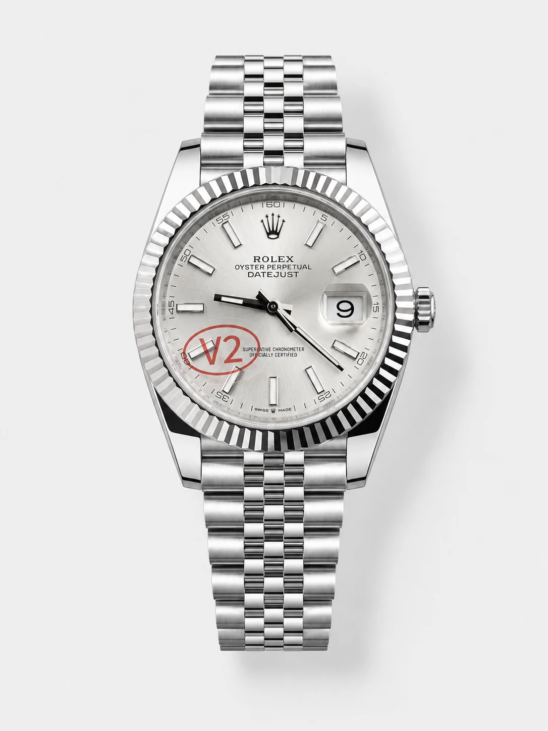 Rolex Datejust M126334 41mm Silver Dial Super Clone Watch