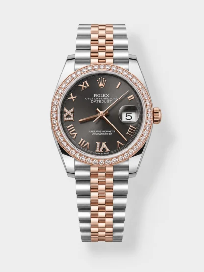 Rolex Datejust Cal.3235 Movement Super Clone Rose Gold 2 Tone 31MM Brown Dial Watch - view 1