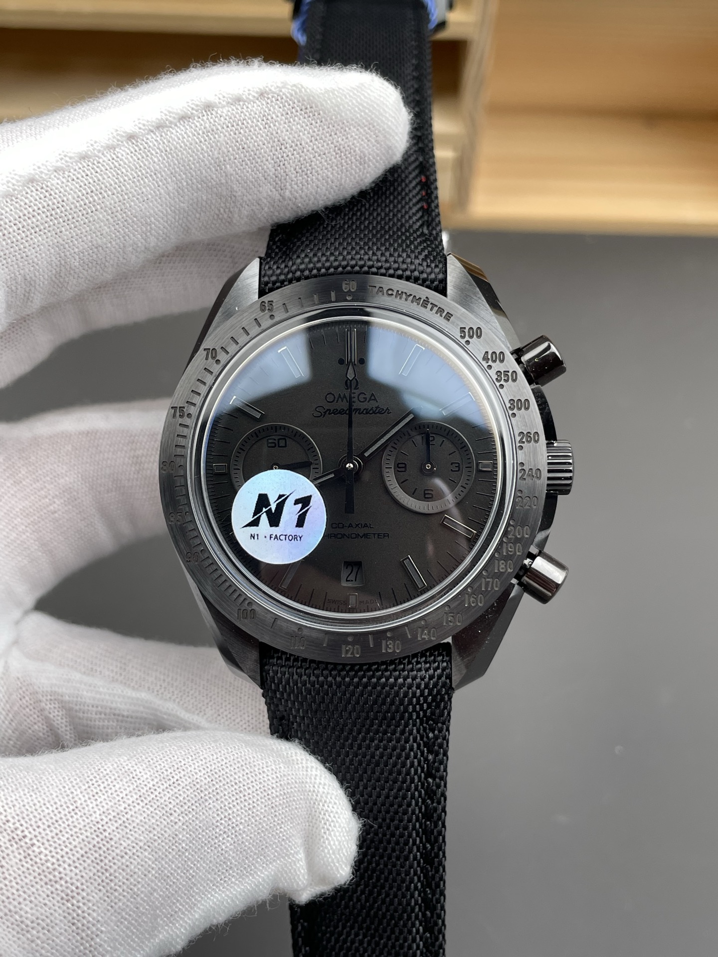 Omega Speedmaster Dark Side of the Moon Black Strap - 1:1 Super Clone Watch - view 2