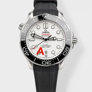 Omega Seamaster 300M Master Chronometer White Swiss 904L Steel 1:1 Mirror Super Clone Watch - view 1
