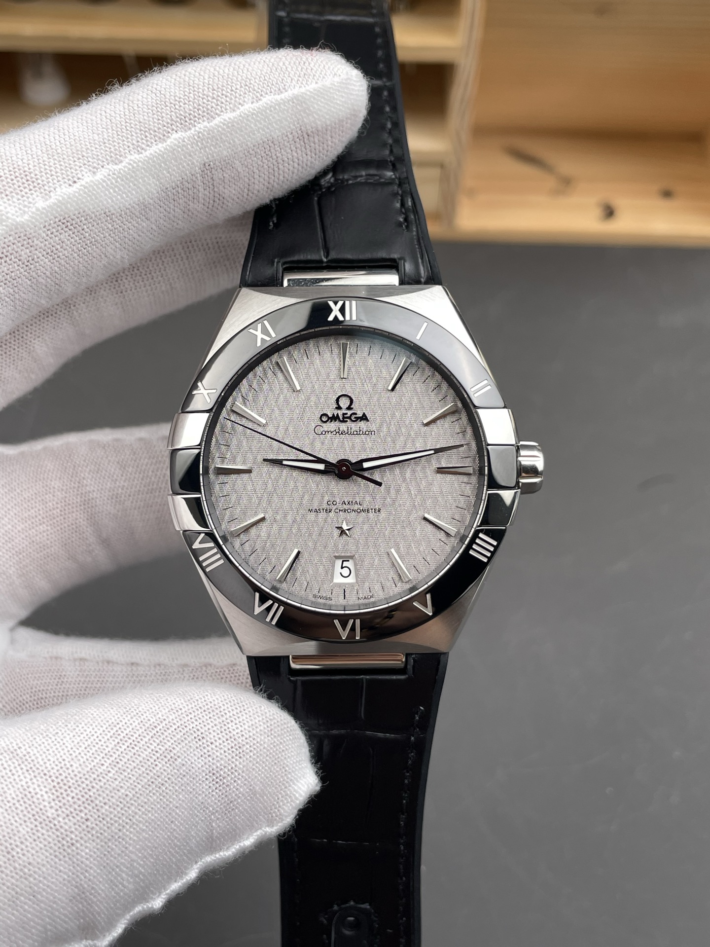 Omega Co-Axial Constellation 41MM 904L Steel Grey Dial 1:1 Mirror Super Clone Watch - view 2