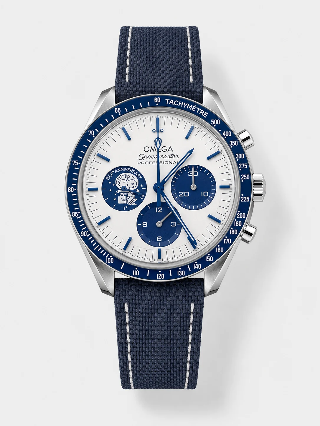 Omega Speedmaster 50th Anniversary Super Clone Snoopy Watch in Nylon Strap - view 1