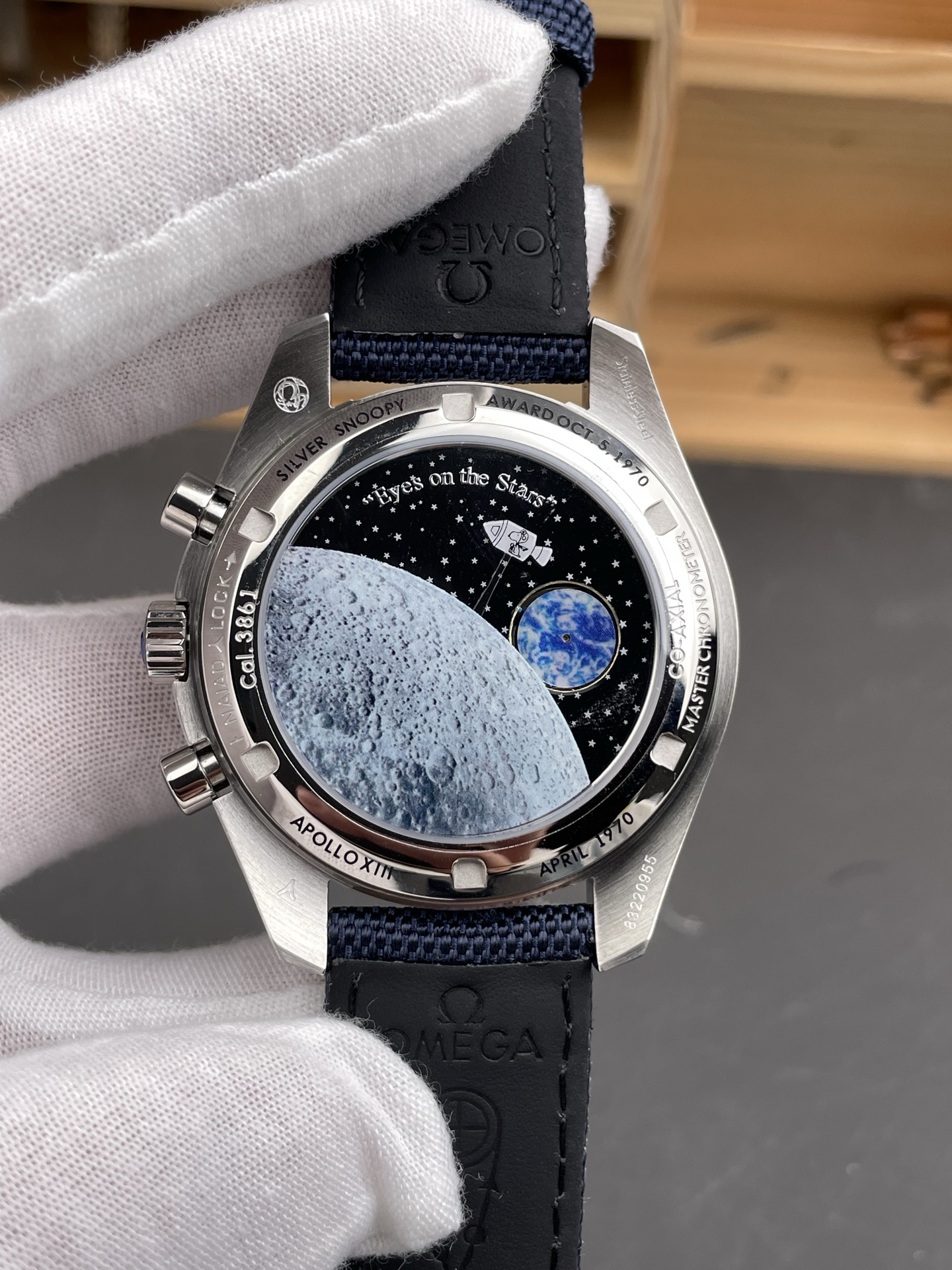 Omega Speedmaster 50th Anniversary Super Clone Snoopy Watch in Nylon Strap - view 6