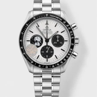 Omega Speedmaster Silver Snoopy 1:1 Super Clone (Rotating Globe and Snoopy at Rear) - view 1