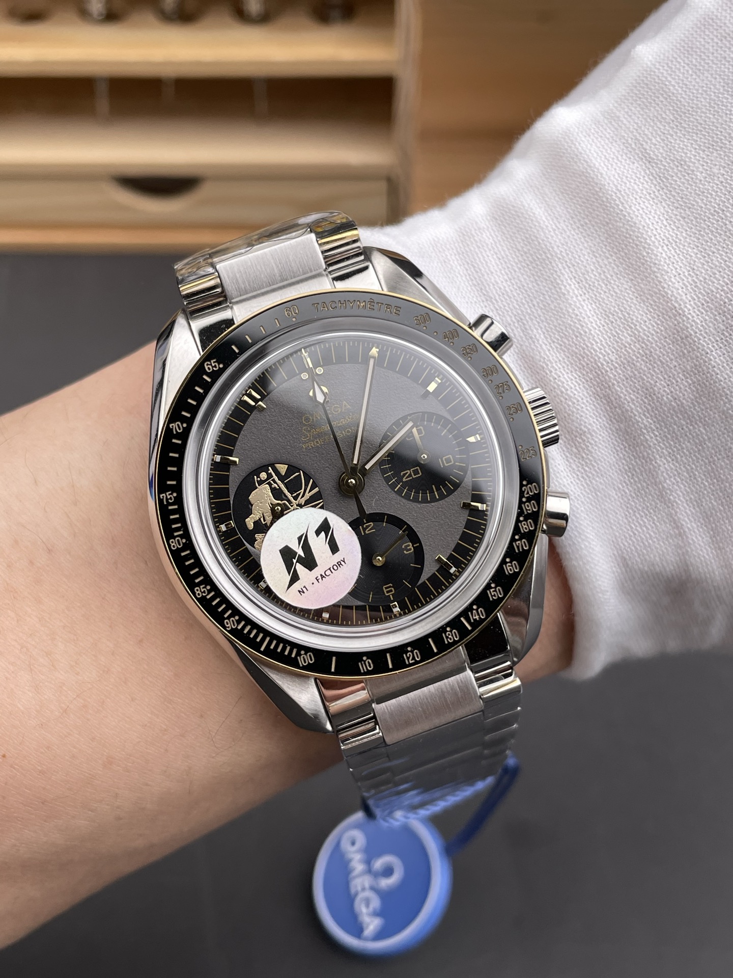 Omega Speedmaster Professional Moonwatch Apollo 11 50th Anniversary Moonshine Gold Swiss Super Clone Watch - view 10