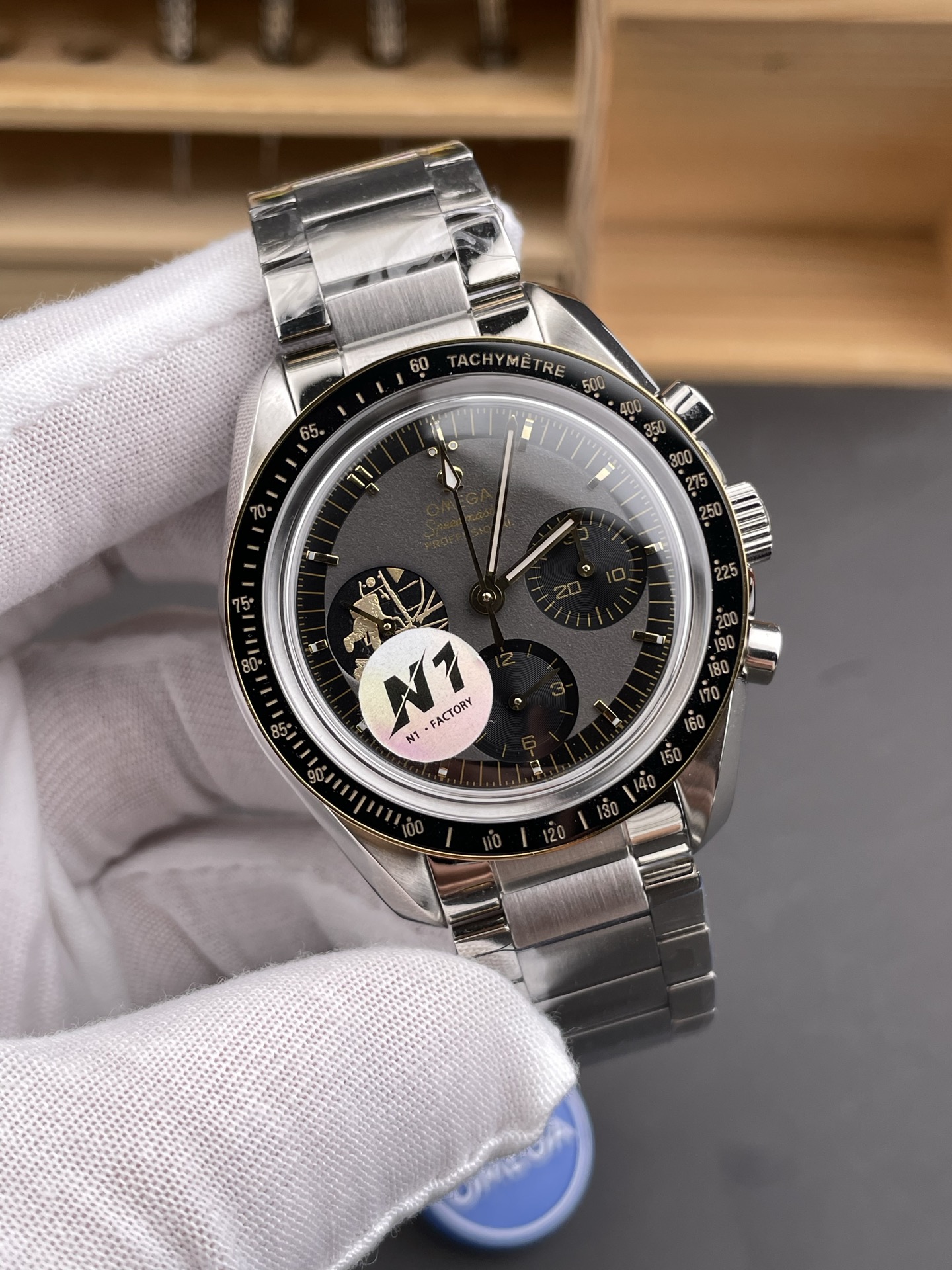 Omega Speedmaster Professional Moonwatch Apollo 11 50th Anniversary Moonshine Gold Swiss Super Clone Watch - view 4