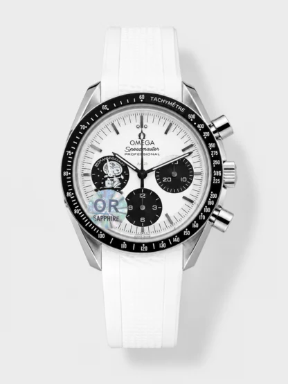 Omega Speedmaster 50th Anniversary Super Clone Snoopy Watch in White Nylon Strap - view 1
