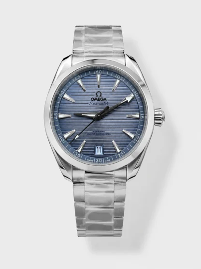 VS Factory Omega Men’s Seamaster Top-Tier Super Clone Watch - Blue Dial, Steel Bracelet (Ref. 220.10.41.21.10.001) - view 1