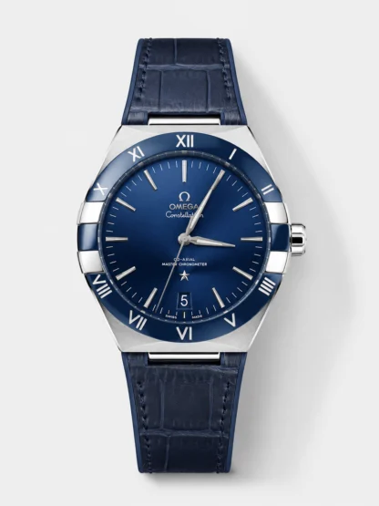 Omega Co-Axial Constellation Stainless White Blue Dial 1:1 Mirror Super Clone 41MM - view 1