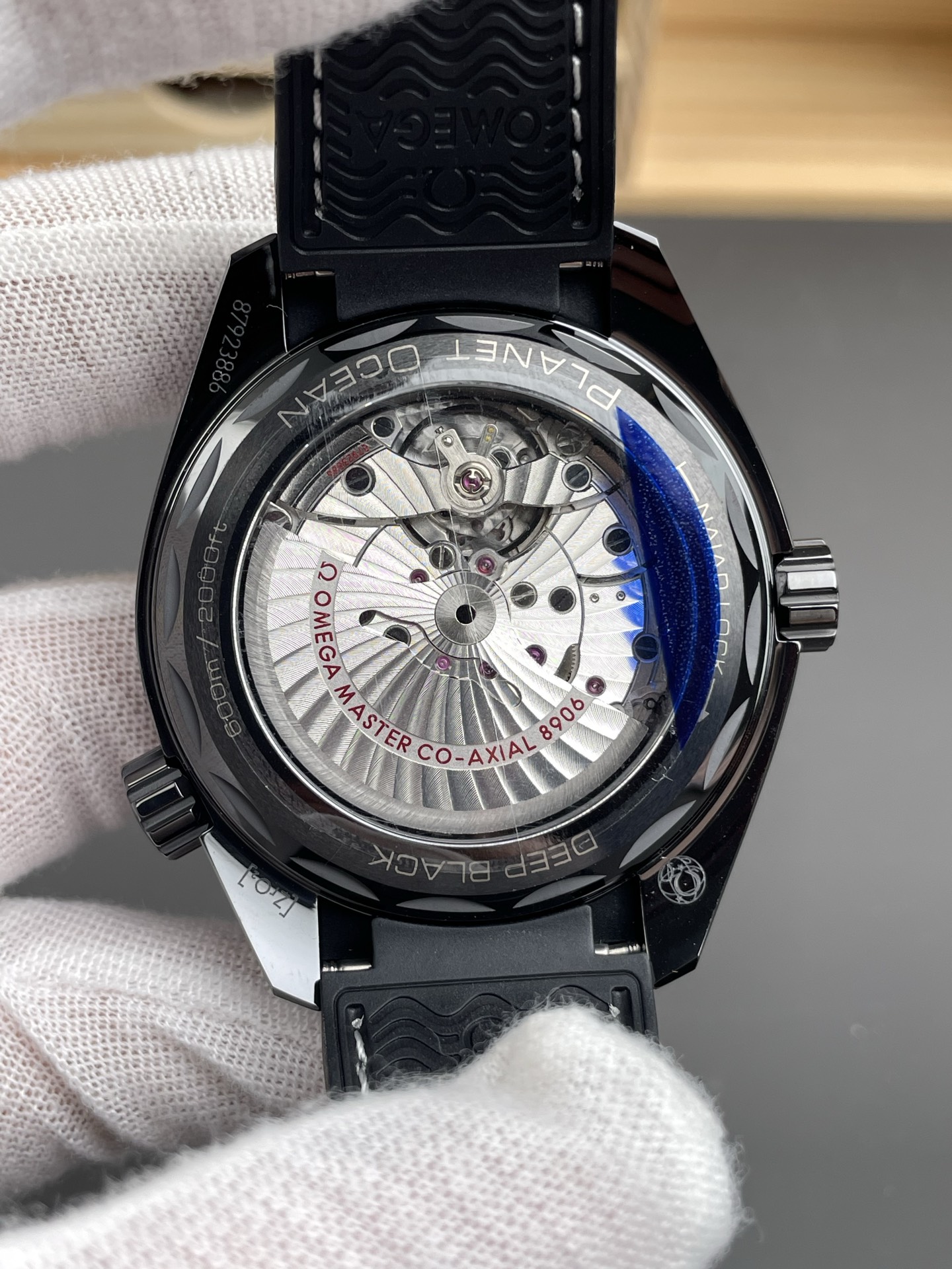 Omega Seamaster Planet Ocean Deep Black GMT 45.5MM 1:1 Mirror Super Clone Watch - view 5