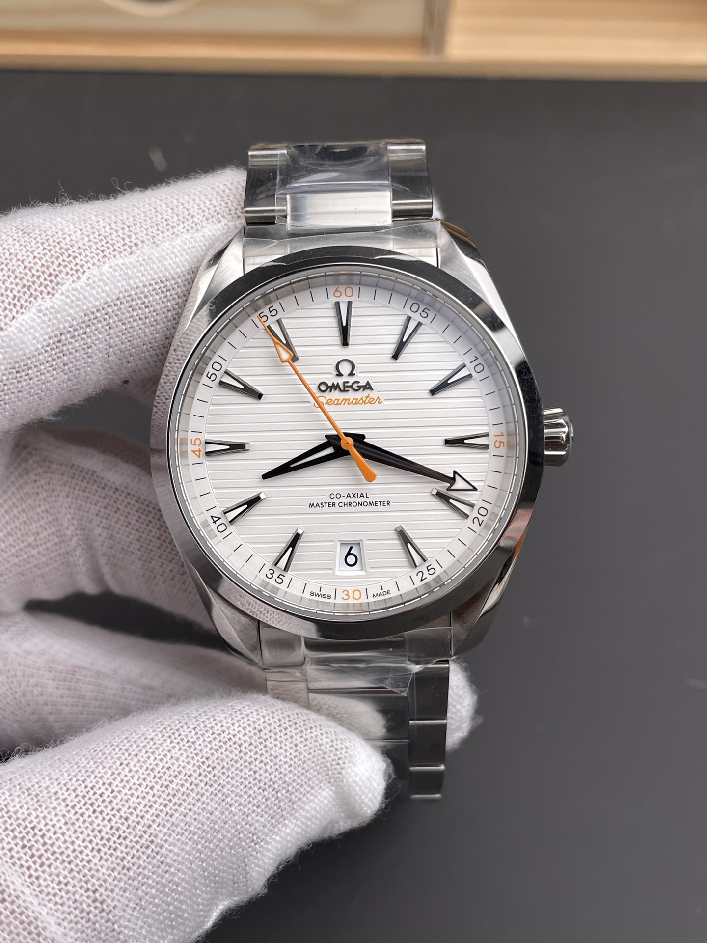 Omega Seamaster Aqua Terra Co-Axial Stainless Steel Strap Swiss Super Clone 1:1 Mirror Watch - view 2
