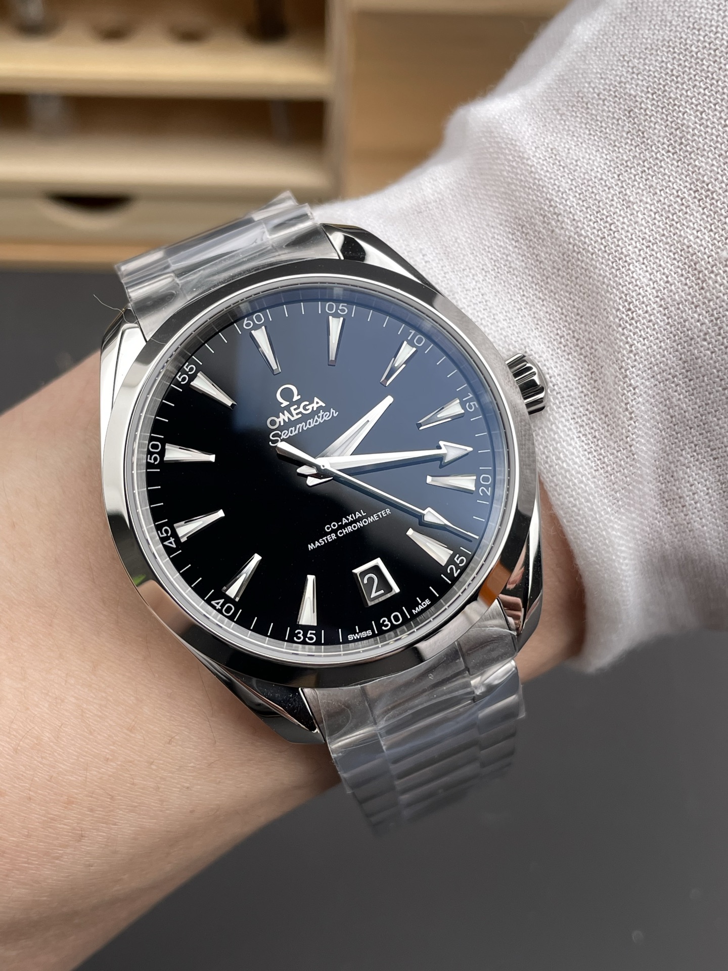Omega Aqua Terra Super Clone 150M Black Dial 904L Steel Casing 41MM Watch - view 10