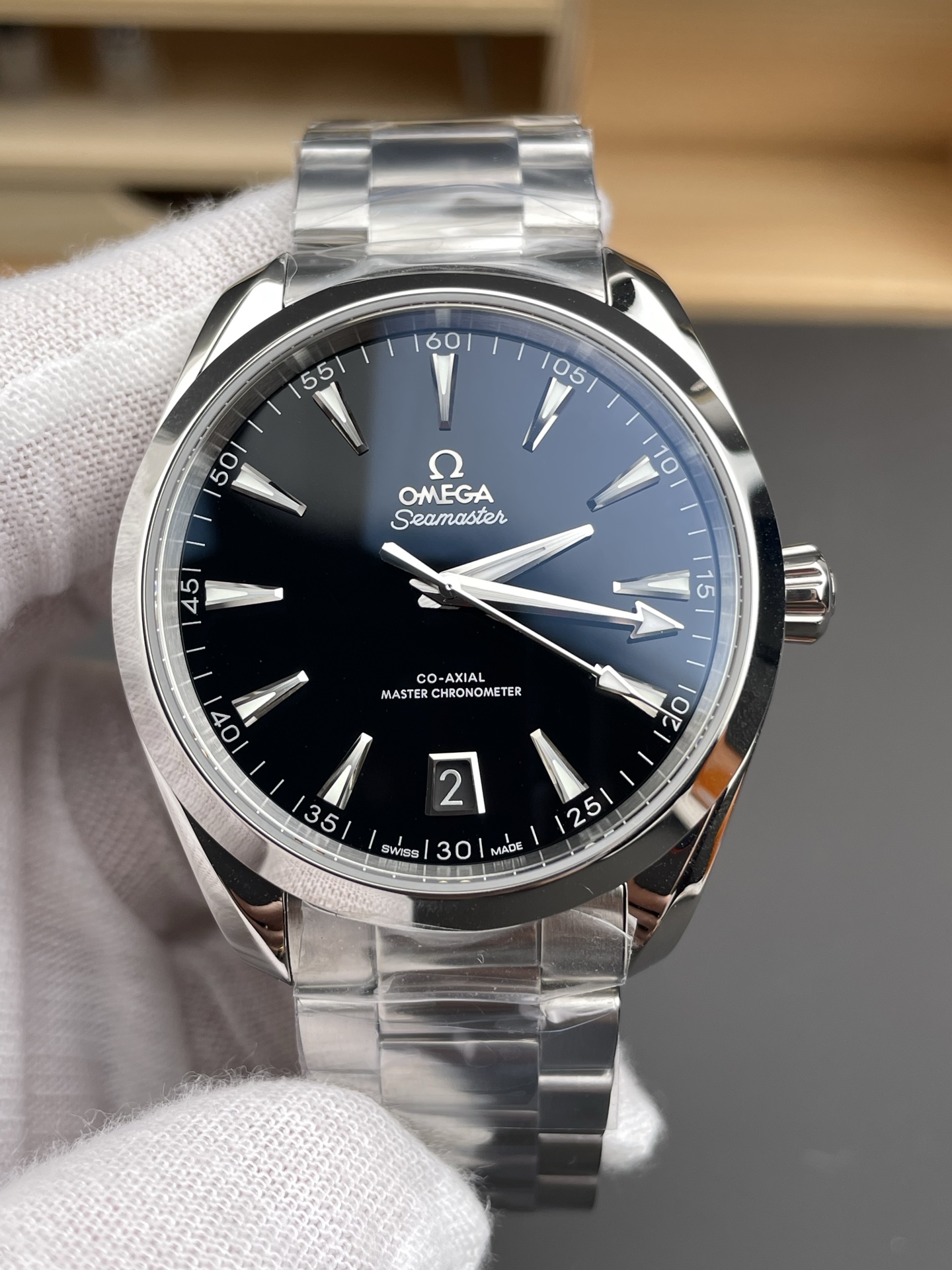 Omega Aqua Terra Super Clone 150M Black Dial 904L Steel Casing 41MM Watch - view 3