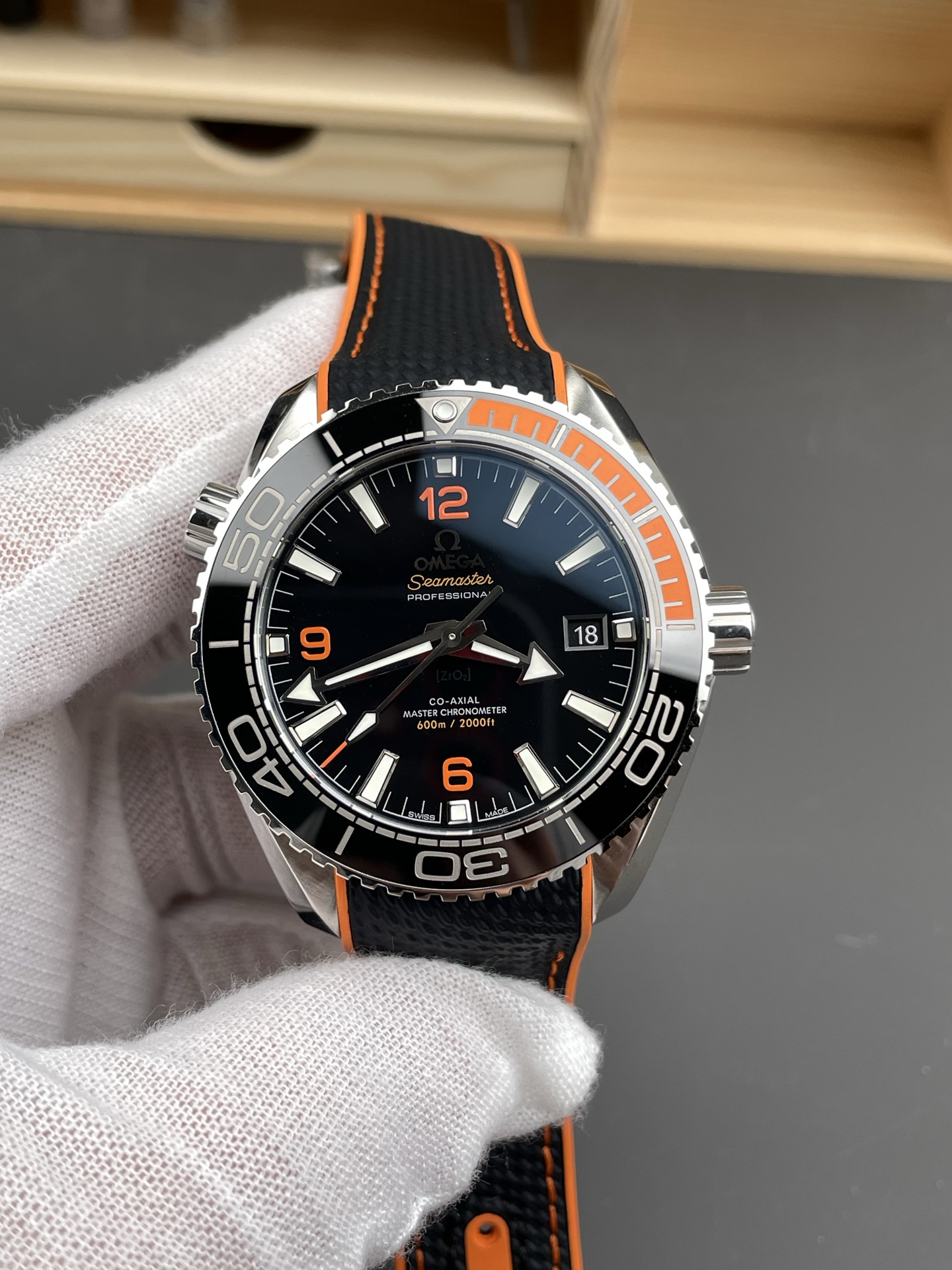 Omega Seamaster Planet Ocean 904L Steel Swiss Black Dial 43.5MM 1:1 Ultimate Edition Watch - Super Clone Watch - view 2
