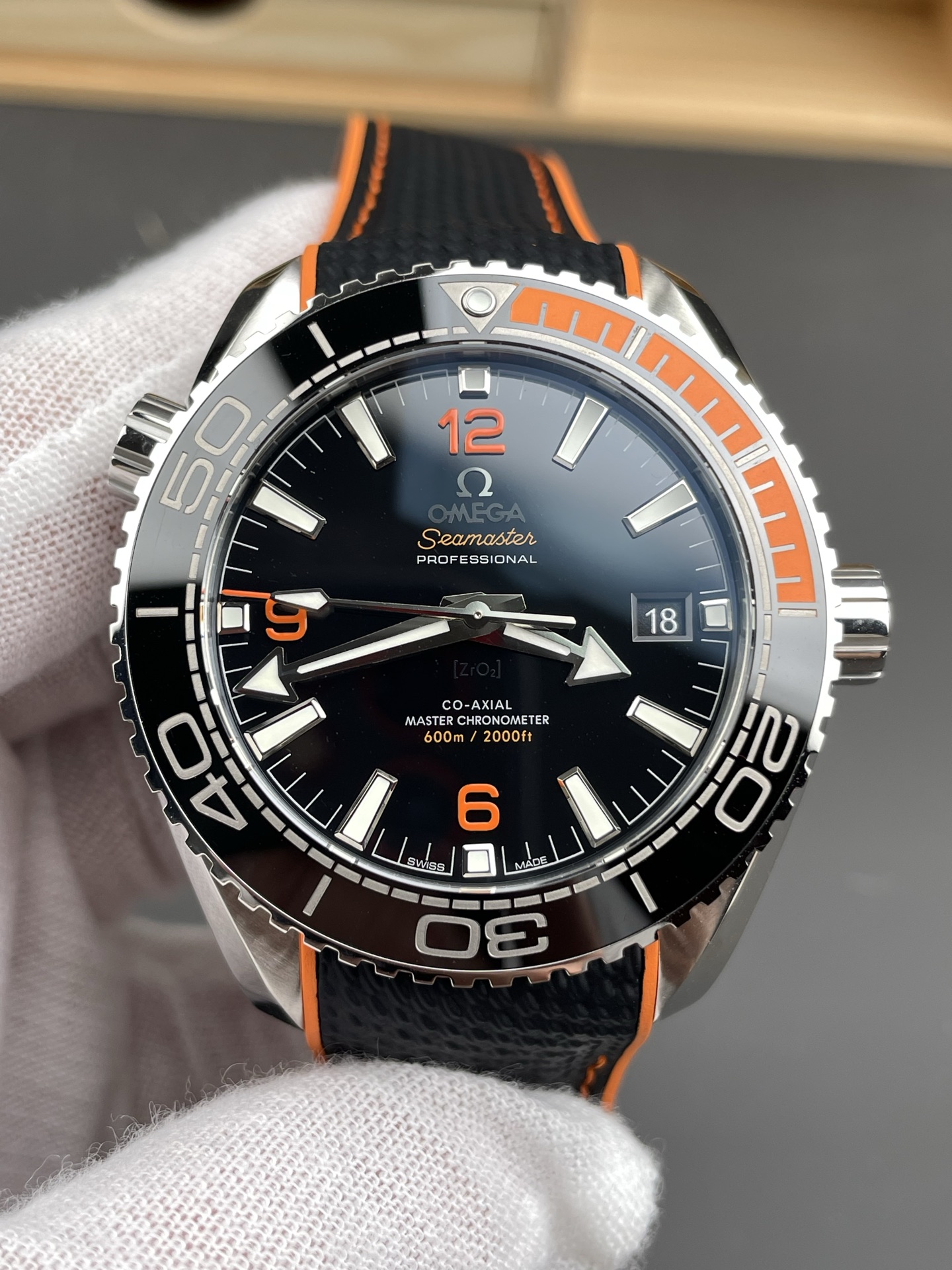 Omega Seamaster Planet Ocean 904L Steel Swiss Black Dial 43.5MM 1:1 Ultimate Edition Watch - Super Clone Watch - view 3