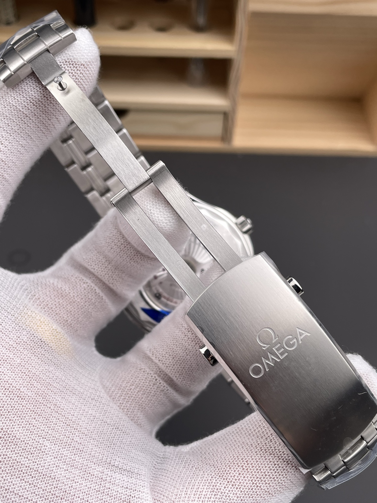 Omega Seamaster 300M Master Chronometer White Swiss 904L Steel 1:1 Mirror Super Clone Watch - view 8