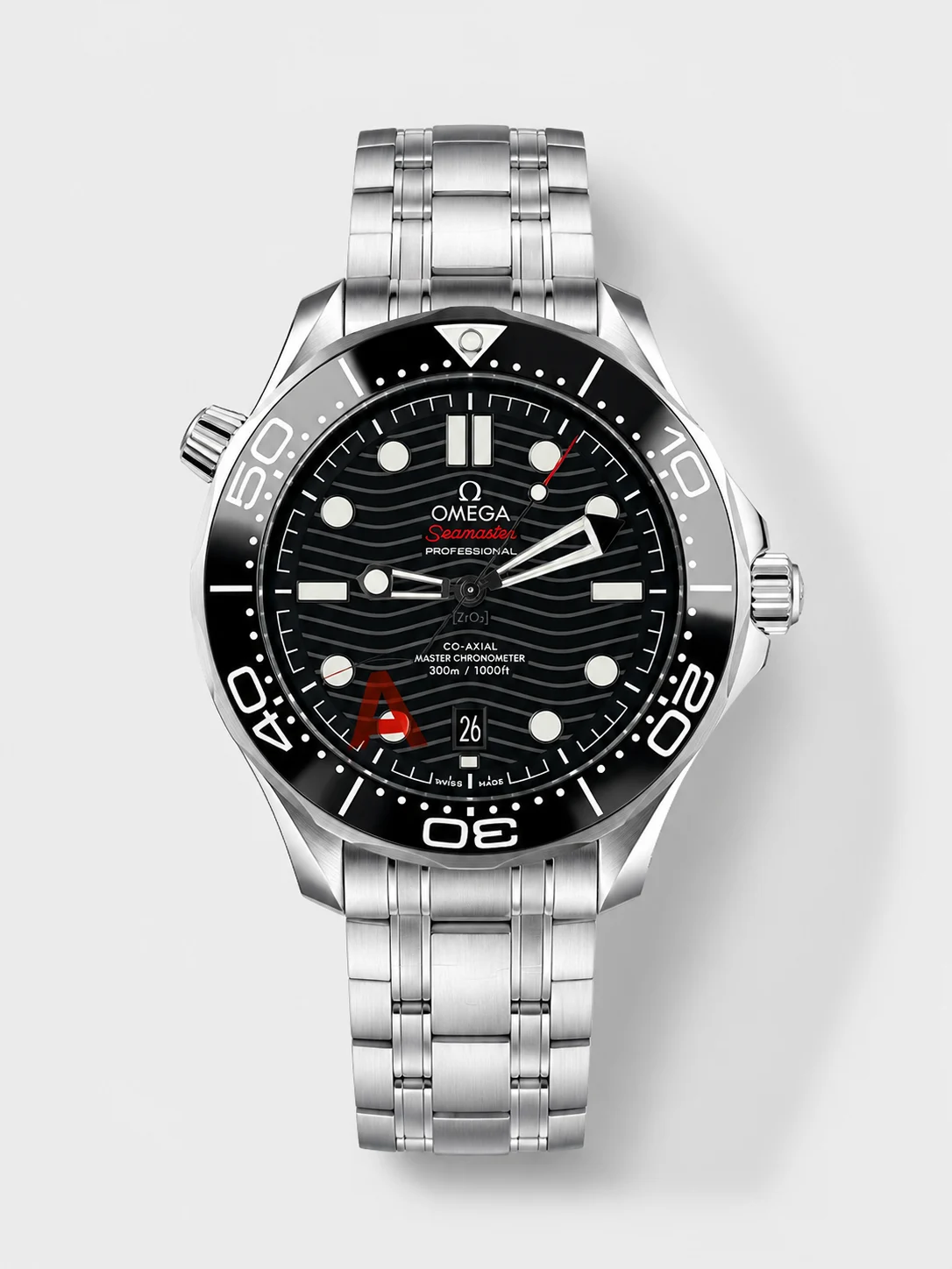 Omega Seamaster 300M Master Chronometer Black Swiss 904L Steel 1:1 Mirror Super Clone Watch - view 1