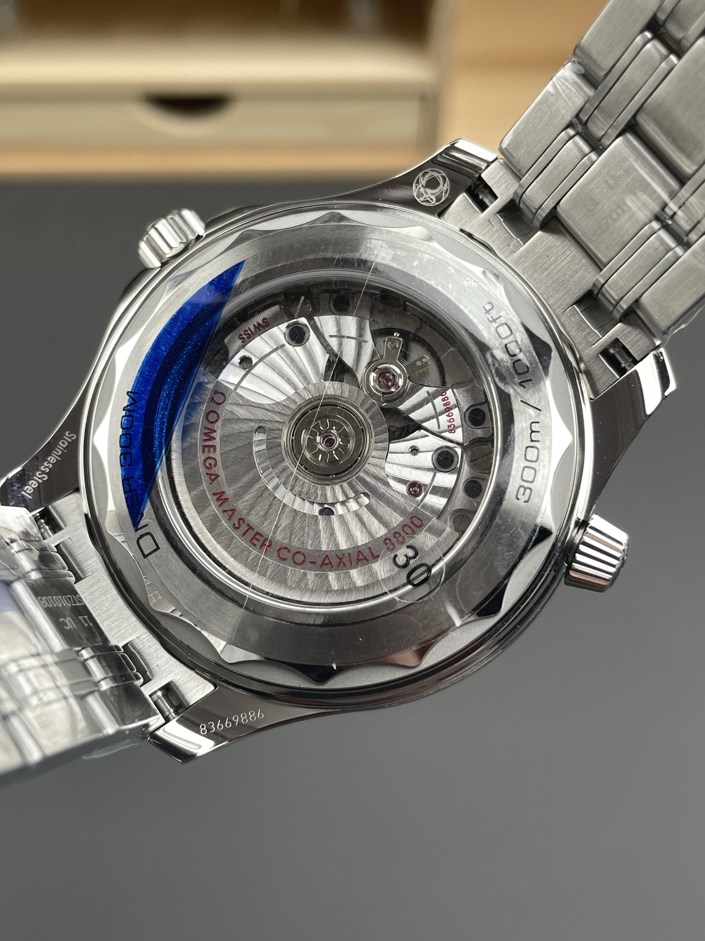 Omega Seamaster 300M Master Chronometer Black Swiss 904L Steel 1:1 Mirror Super Clone Watch - view 5