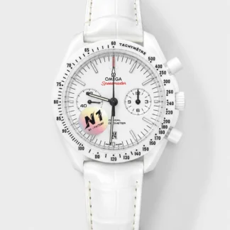 Omega Speedmaster Super Clone White Side of the Moon Ceramic Casing Watch - view 1